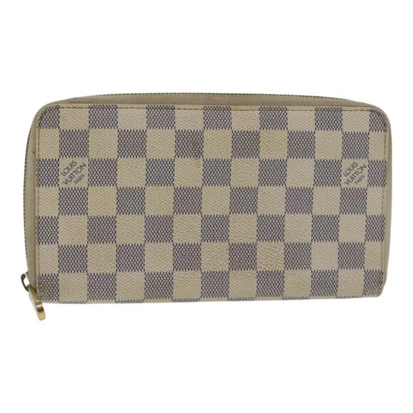 LOUIS VUITTON Damier Azur Zippy Wallet Long Wallet N60019 LV Auth 89303 - Picture 1 of 16
